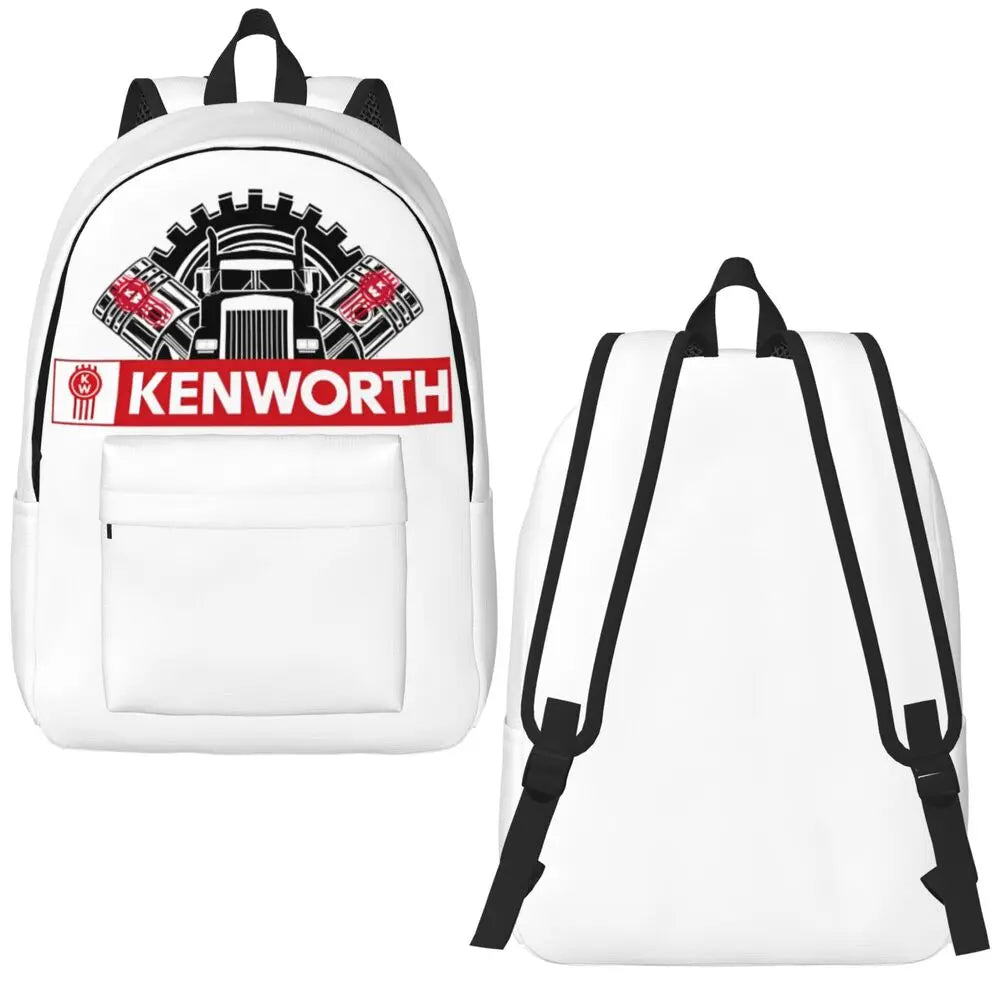 Kenworth Logo Casual Backpack with Pocket High School Business Daypack for Men Women Laptop Computer Canvas Bags