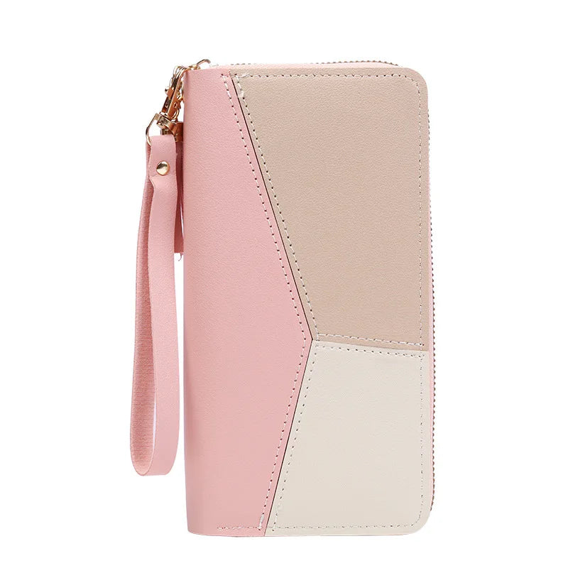 2023 New Girls Fashion Zipper Wallets Women's Long Purses Handbags Coin Purse Cards Holder PU Leather Billfold Wallet Case Bag