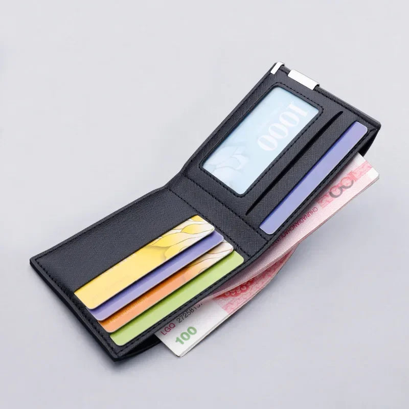 White Wallet Men's Short Small Wallet College Student Thin Youth Multi-card Mini Wallet Simple Student Lady