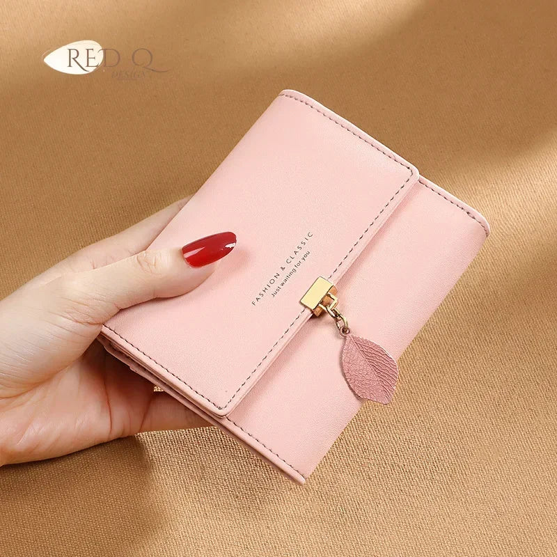 Fashion Short Women Wallet PU Leather Women Luxury Tassels Wallet Hasp Small Wallet Trend Coin Purse Ladies Card Holder Monedero