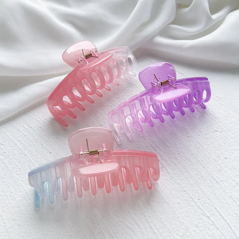 New Women Extra Large Hair Claw Clip Crab Barrette Girls Ponytail Hair Claws Bath Clip Fashion Hair Accessories Gift Headwear