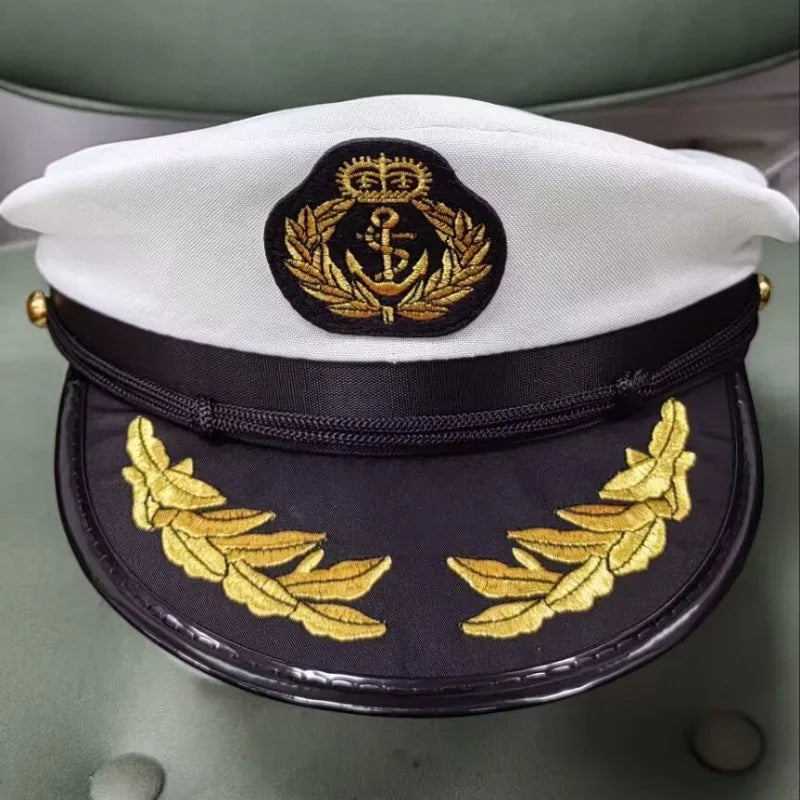 Adult Yacht Sailor Captain Hat Adjustable Men's and Women's Party Hat Makeup Ball Dressing Event Excellent Stylish Accessories