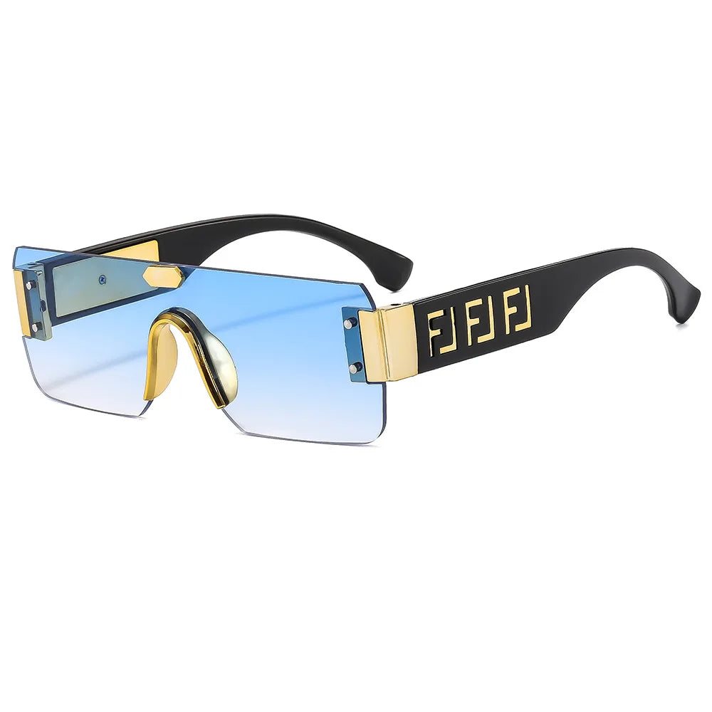 New Fashionable Frameless Trimmed Fashionable Mirror for Men and Women Trendy Personality Square Decorative Sunglasses