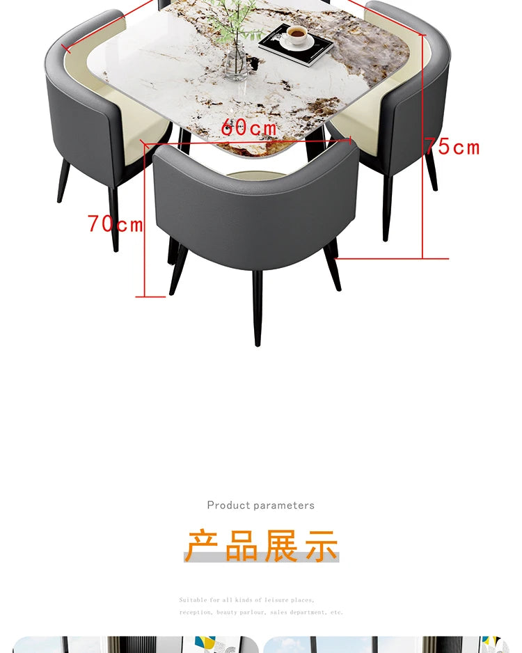 Small Balcony Dining Room Sets Mobile Restaurant Meeting Nordic Dining Room Sets Apartment Coffee Esstisch House Furnitures