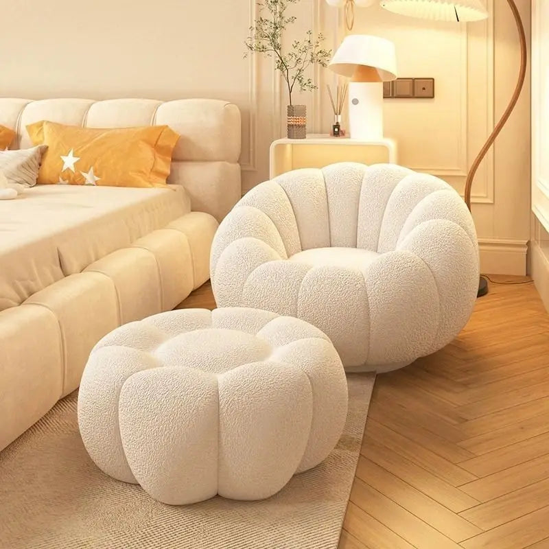 Stool Unique Filling Sofa Yellow White Bedroom Corner Lazy Living Room Bean Bag Puffs Sleeper Floor Canape Salon Furniture Home