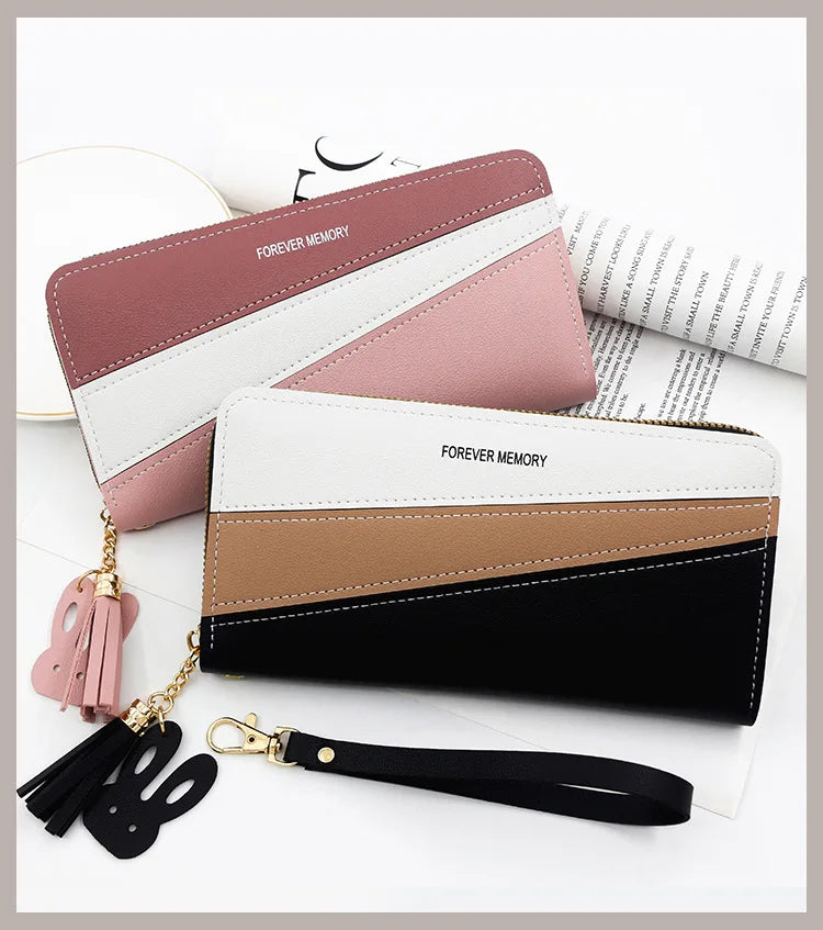 2024 New Long Women Wallets Cute Fashion Multifunctional Clutch Name Engraving Female Wallet Card Holder Luxury Women's Purses