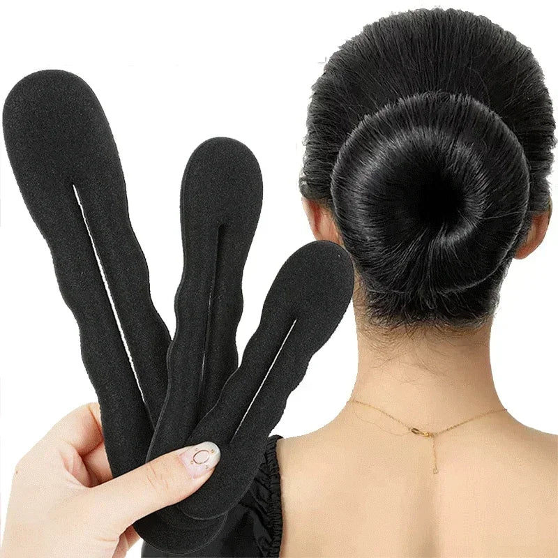 Outil de coiffure en éponge Boucle en plastique Fabricant de cheveux bouclés Chouchou Bandeau Twist Donut Chignon Bigoudi Bandeaux Outils de coiffure