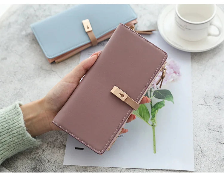 Long Women's Wallet Female Purses Tassel Coin Purse Card Holder Wallets Pu Leather Clutch Money Bag Purses Carteras Para Mujer