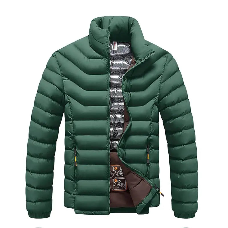 2023 Hiver Nouveaux Hommes Mode Chaud Veste Manteau Solide Épais Coupe-Vent Vêtements D'extérieur Automne Hommes Décontracté Imperméable Parkas Veste Manteau Mâle