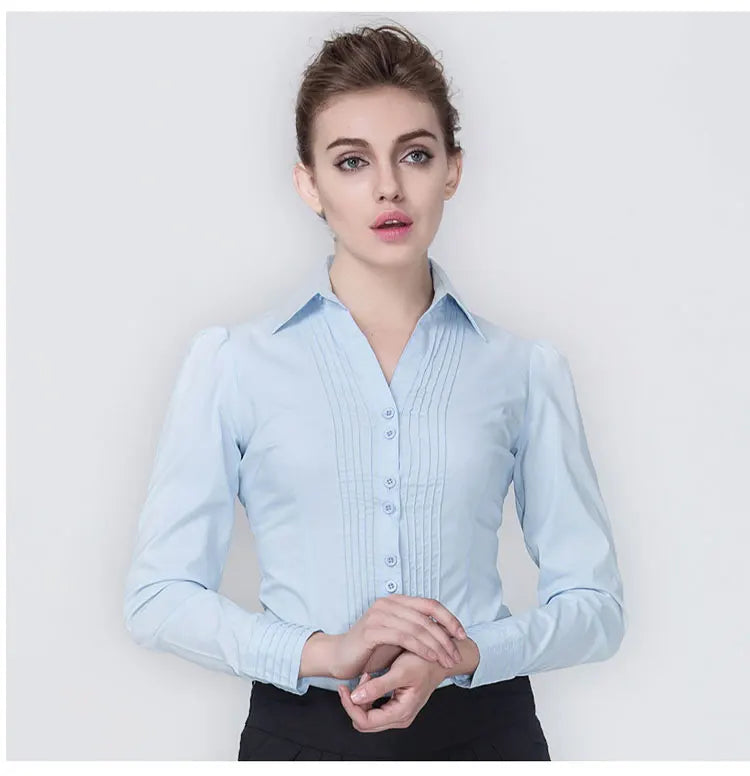 Monos Mujer Elegant Shirring Long Sleeve Collared Body Shirts Women Bodysuits Office Lady Rompers Business Work Blouses and Tops