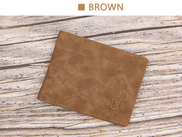 Free Name Engraving Short Men Wallets Slim Card Holder High Quality Male Purses PU Leather Small Coin Pocket Zipper Men's Wallet