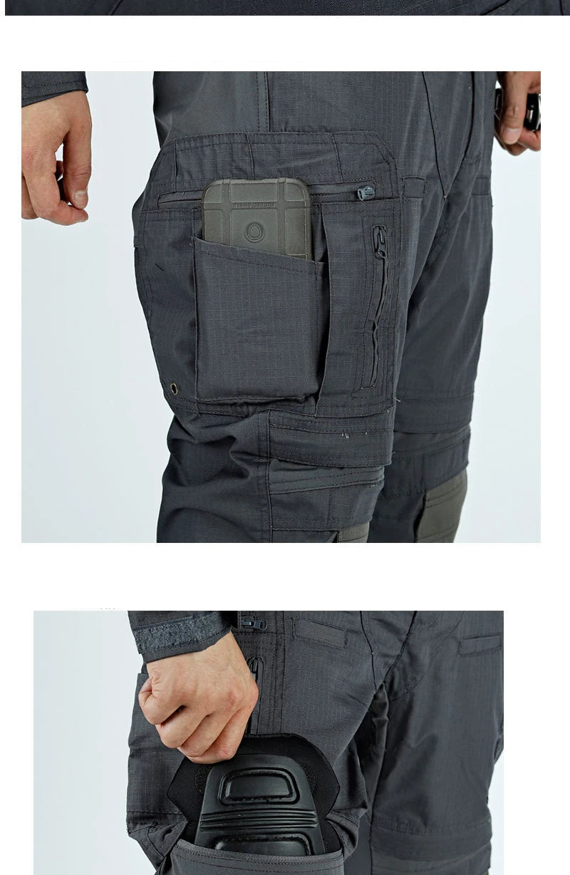 Pantalon cargo imperméable pour homme, pantalon tactique d'entraînement militaire, pantalon de combat, multi-poches, résistant à l'usure, pantalon pour homme, randonnée en plein air