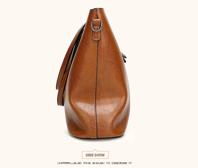 Shoulder Bags for Women Oil Wax Leather Handbag Tote Crossbody Bag Vintage Satchels Women Bags Designer Handbag High Quality