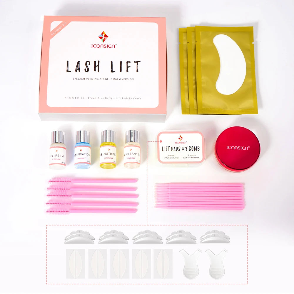 ICONSIGN Glue Balm Lash Lift Kit Eyelash Perming Kit Enhancer Curling Eye Lash Lifting For 30 to 45 Days Make Up Tools