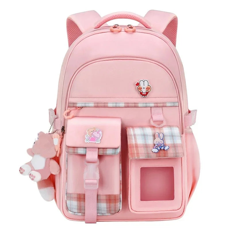 New Type of Lightweight Backpack Primary School Girls Children's Backpack Large Capacity Spine Protection Wholesale Waterproof