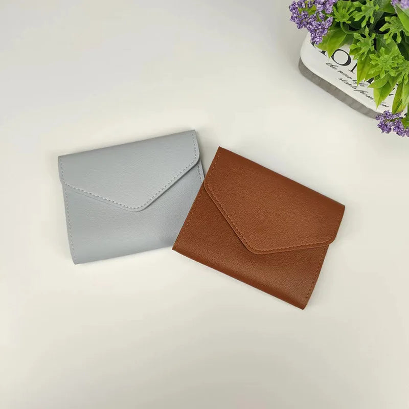 Wallets for Women Small Hasp Girl Credit Card Holder for PU Leather Coin Purse Female Wallet Short Purses for Women Carteras