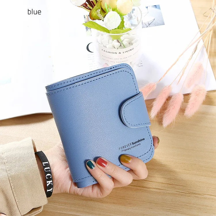 Women Wallets 2023 New Luxury Brand Red Black Small Mini Coin Purse Hasp Card Holder Lady Wallet Zipper Female Leather Buckle