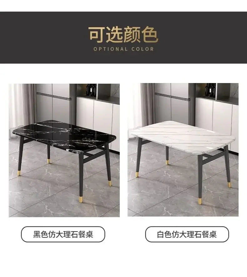 High Modern Luxury Dining Table Legs Metal Organizer Free Shipping Hallway Coffee Tables Nail Restaurant Mesa Comedor Furniture