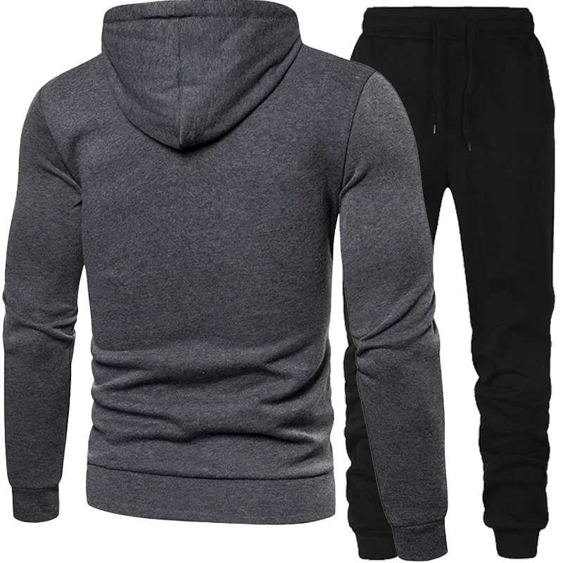 Men Clothing Spotted Sweatshirt Suit Hoodie and Pants Suit Mens Fashion Suits Men's Winter Clothes New Two Piece Set