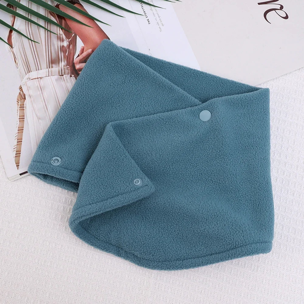 Women Winter Fleece Neck Scarf Thicken Warmth Autumn Neck Sleeve for Men Scarf Scarves Plush Double Layer Neckerchief Scarf Ring