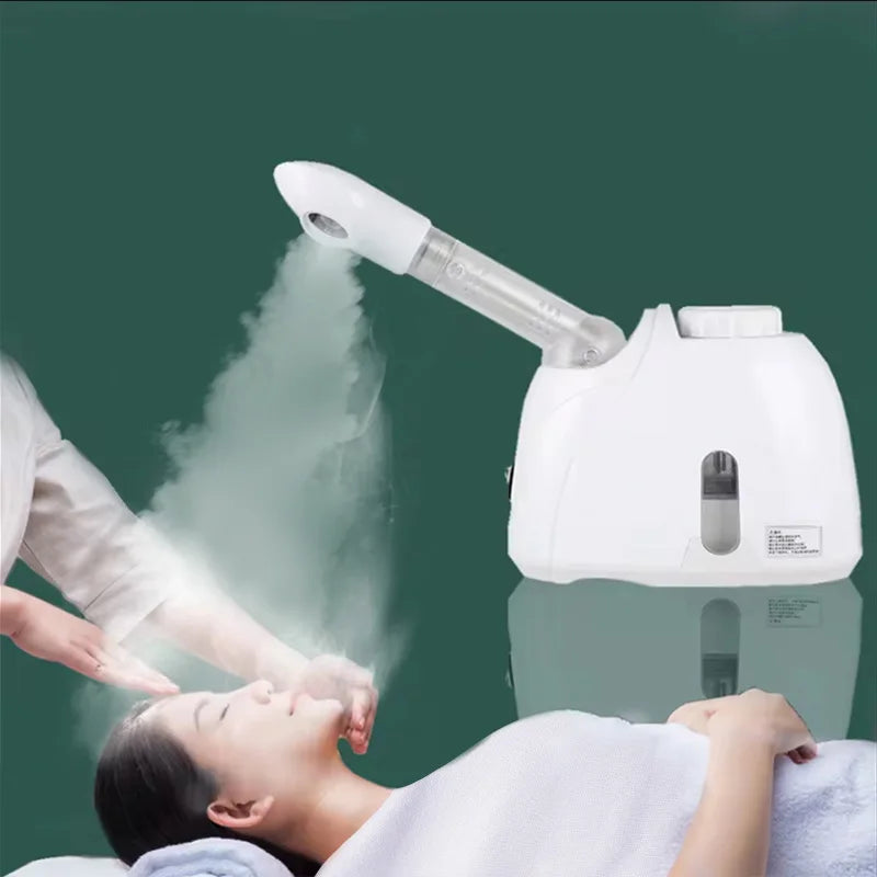 Vaporisateur à vapeur pour le visage à l'ozone, humidificateur à brume chaude pour le visage, nettoyage en profondeur, vaporisateur, salon, spa à domicile, soins de la peau, blanchiment