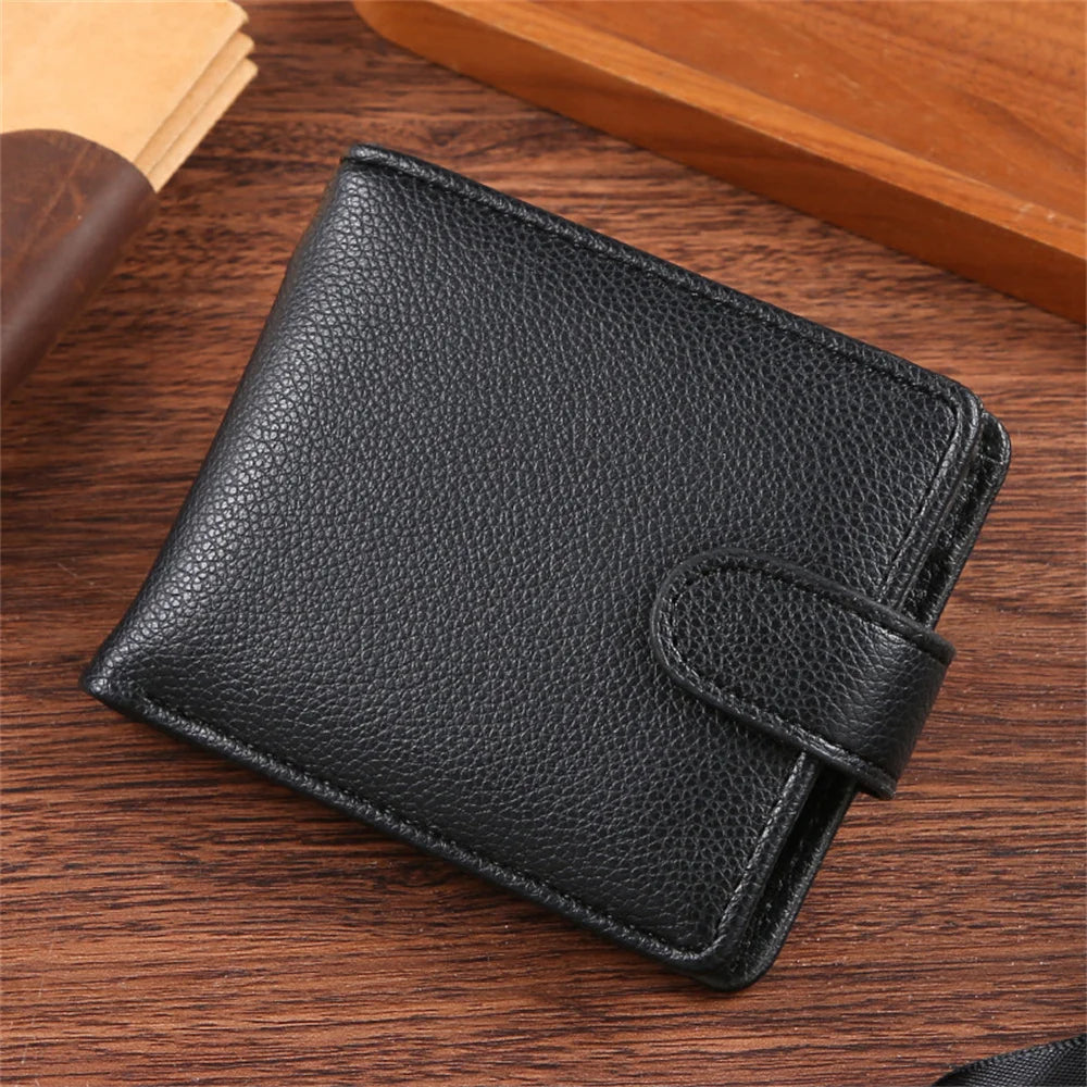 Vintage Leather Mens Wallets Cow Leather Solid Sample Style Zipper&Hasp Purse Card Holders Famous Brand High Quality Male Wallet