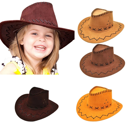 Fashion Simple Kids Cowboy Hat Western Child Cowgirl Hats Halloween & Birthday Costumes Accessories Holiday Decorations