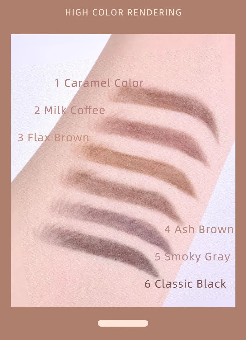 Crayon à sourcils double extrémité ultra fin de 1,5 mm (Kemelo) Maquillage professionnel des yeux longue durée résistant à l'eau et à la transpiration pour femmes