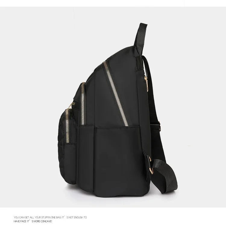 Hot Sale Fashionable Women's Backpack 2024 New Light Luxury Design Solid Color Versatile Basic Style Backpack Bolso Mujer