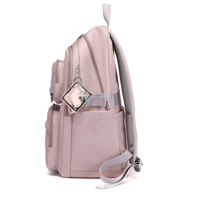 Girl School Bag Backpack Back Pack For Teenager Women Children Female Pink Schoolbag Primary High Bagpack Class Teens Child Kids