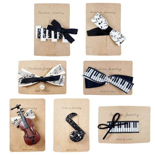 Hair Clips Violin Musical Note Hair Clip for Girls Headwear Headdress Barrettes