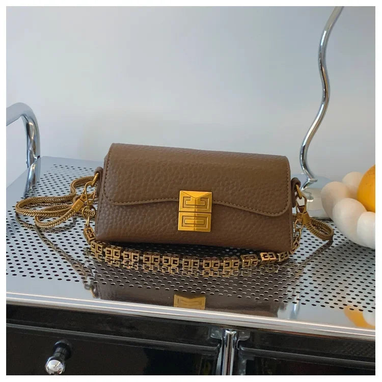 2024 New High-end Texture Small Square Bag Women's Crossbody Bag Versatile and Fashionable Chain Bags Ladies HandBags