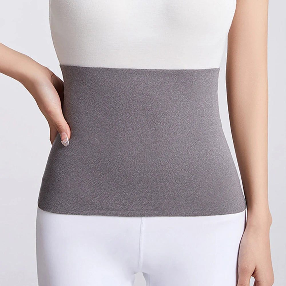 Elastic Cotton Cloth Unisex Thermal Waist Support Abdomen Back Pressure Warmer Inner Wear Winter Cummerbund Stoma Bag Support