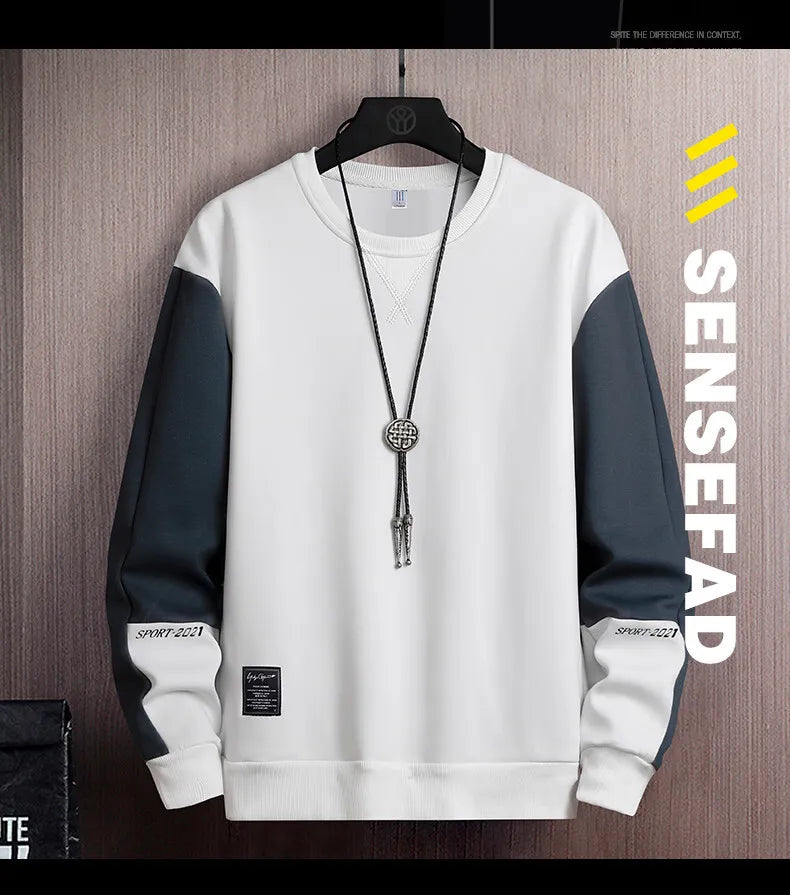 Sports Sweatshirt Men 2023 Spring and Autumn Round Collar Couple Loose Casual Hoodies Fashion Trend Sweatshirt Large Size M-5XL