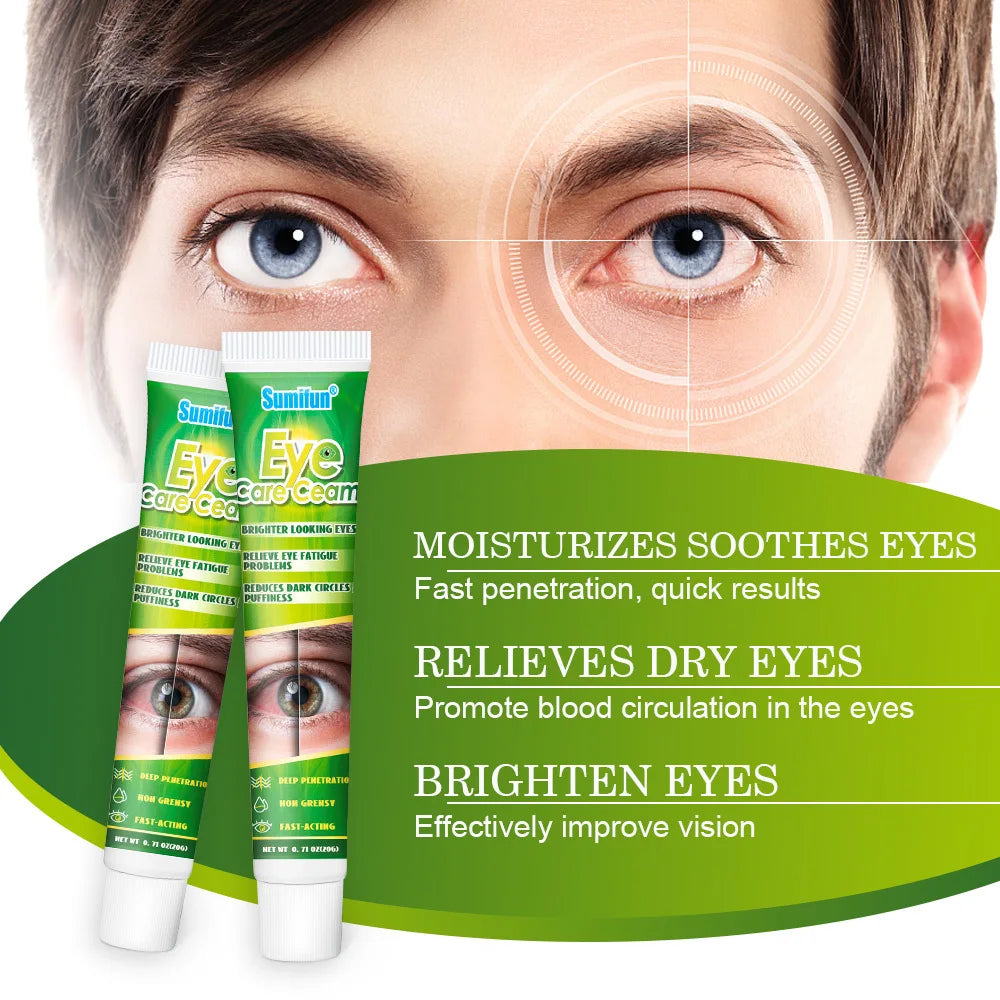 Chinese Herbal Medicine Eye Care Cream Brighter Looking Eyes Relieve Eye Fatigue Problems Reduces Dark Circles And Puffiness