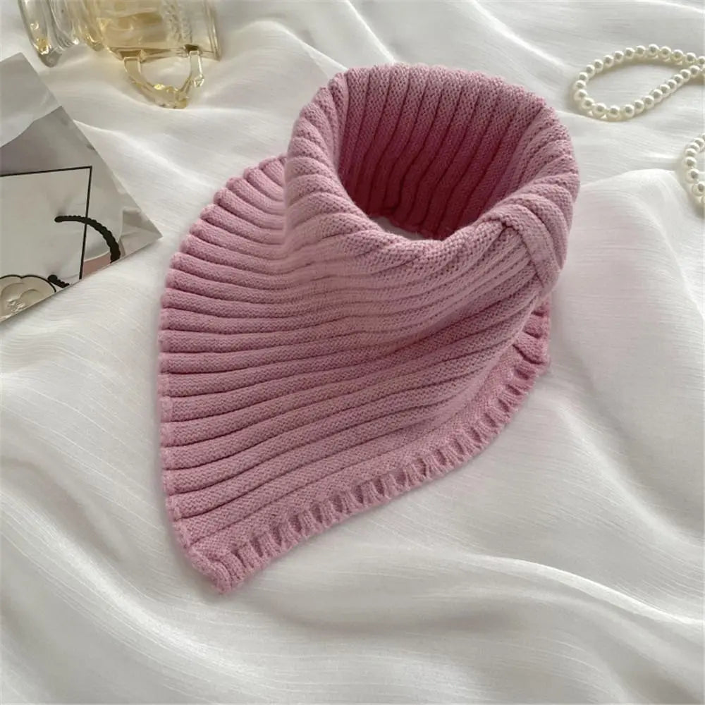 Fashion Autumn Winter Knitted Fake Collar Scarf Women Warm Elastic Turtleneck Neck Warmer Detachable Winter Warm Windproof Scarf