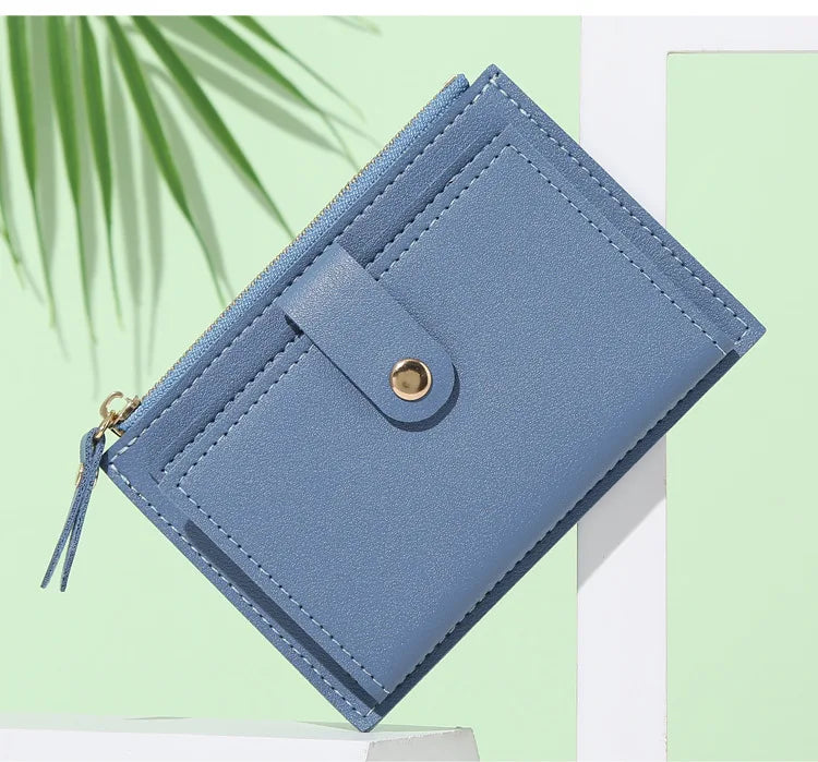 2023 New Short Women Wallets Free Name Engraving Slim Card Holder Female Purses Cute Simple High Quality Brand Women's Wallet