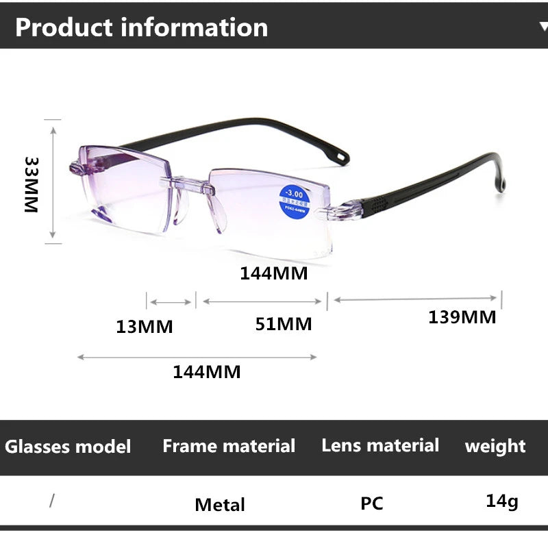 -1.0 -1.5 -2 -2.5 -3 -3.5 -4 -4.5 -5 -5.5 -6 Myopia Memory Optical Glasses Half Frame Finished Men Women Shortsighted Eyeglasses