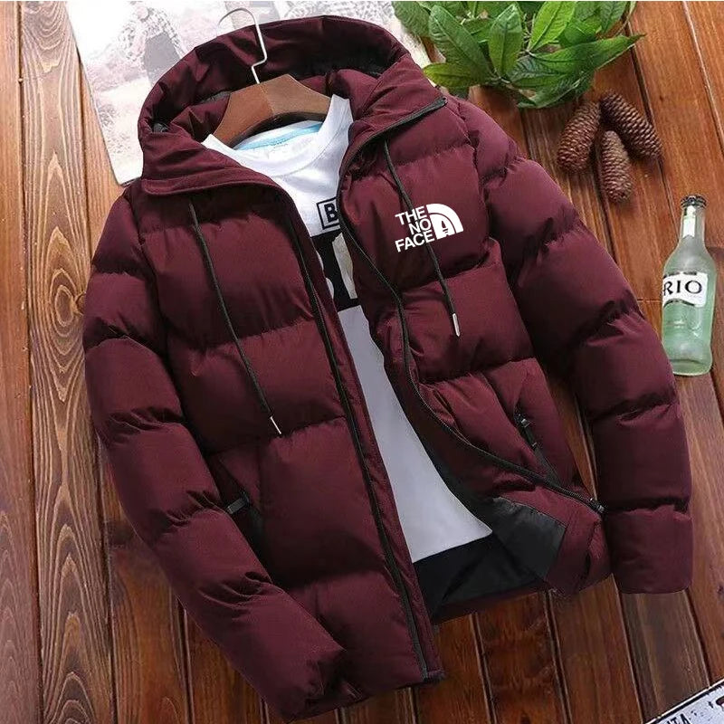 Veste chaude à col montant pour homme, parka d'extérieur décontractée, manteau de rue, neuf, hiver, 2024 hiver nouveau parka polaire épaisse chaude hommes