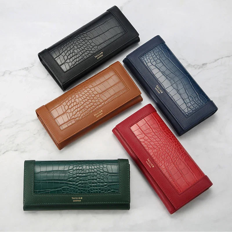 Multifunction Luxury Women's Wallets Long Wallet Female Leather Purse ID Card Holder Women Purses Ladies Clutch Phone Bag Purse