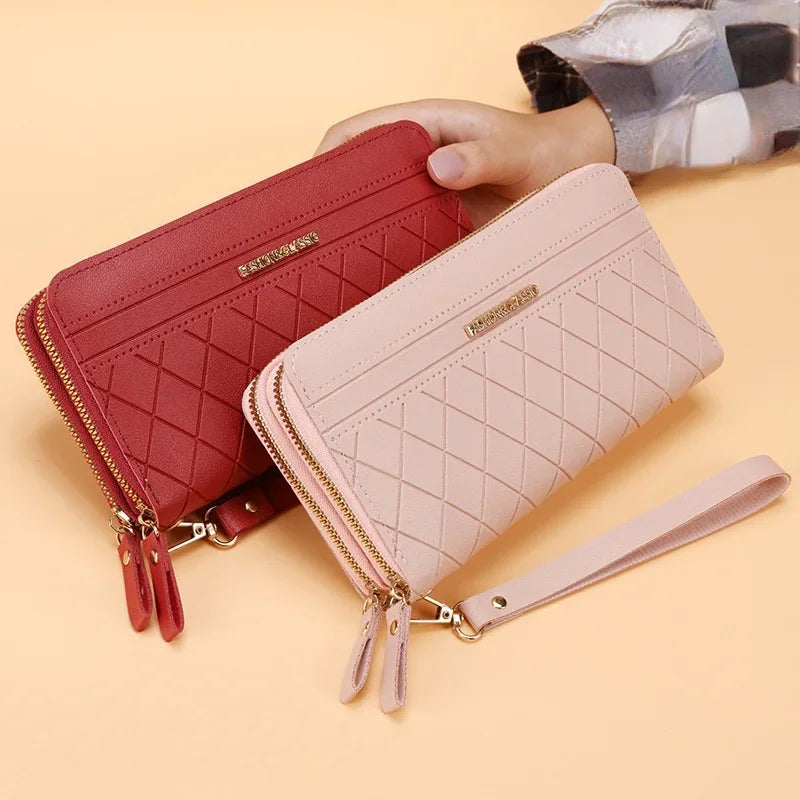 Long Women's Wallet Female Purses Tassel Coin Purse Card Holder Wallets Female Pu Leather Clutch Money Bag Pu Leather Wallet