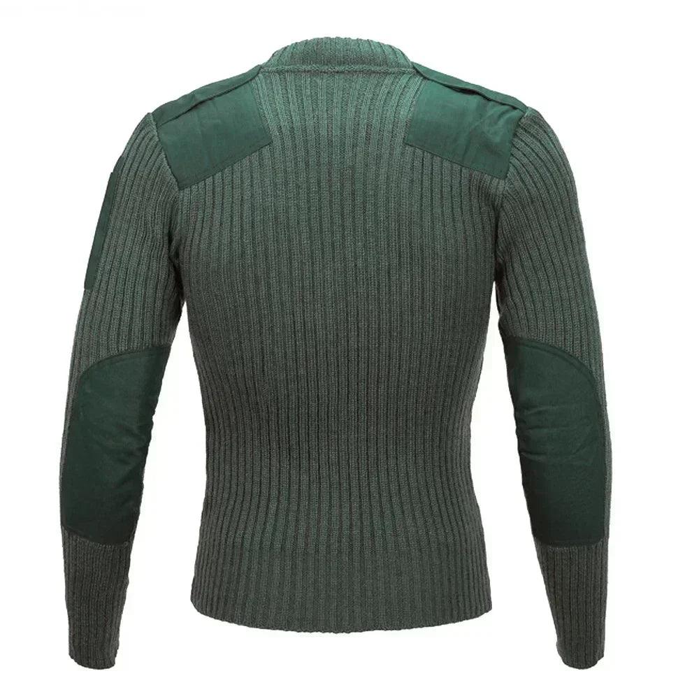 NOUVEAU M-3XL Pull Hommes Jersey Tricoté Pull Hiver Laine Patch Vintage Vert/bleu O/V-Cou Tricots Froid Jerséis Vêtements Pour Hommes