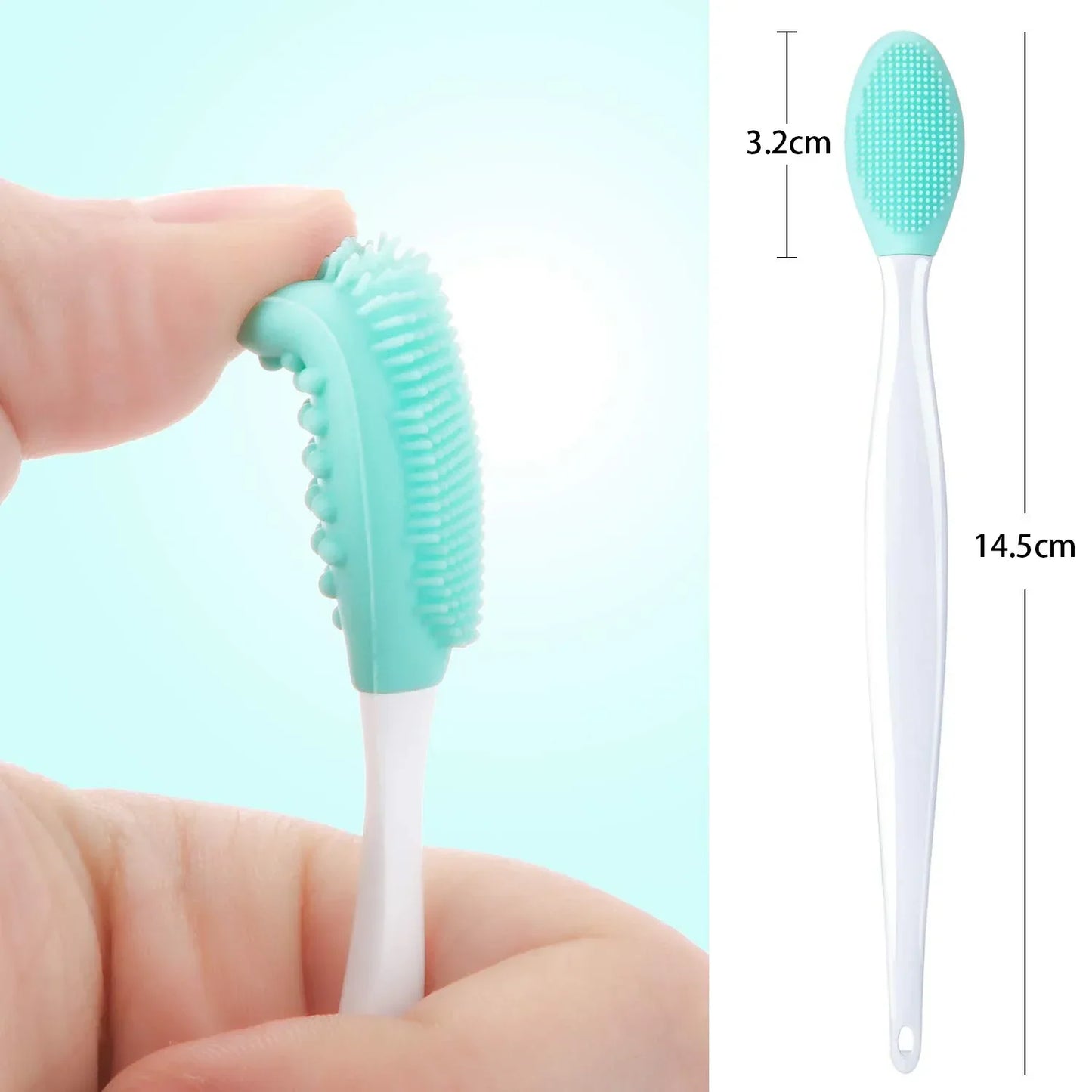 1 brosse nettoyante en silicone pour le visage, soin de la peau, exfoliante, pour le nez, pour éliminer les points noirs