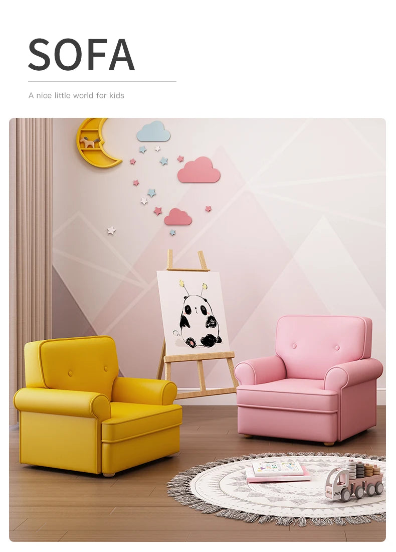 Kids Chairs Child Room Furniture Armchair Children From 2 To 6 Years Lizzy Boy Children's Canape Enfants Chair Sofa Couch SJH