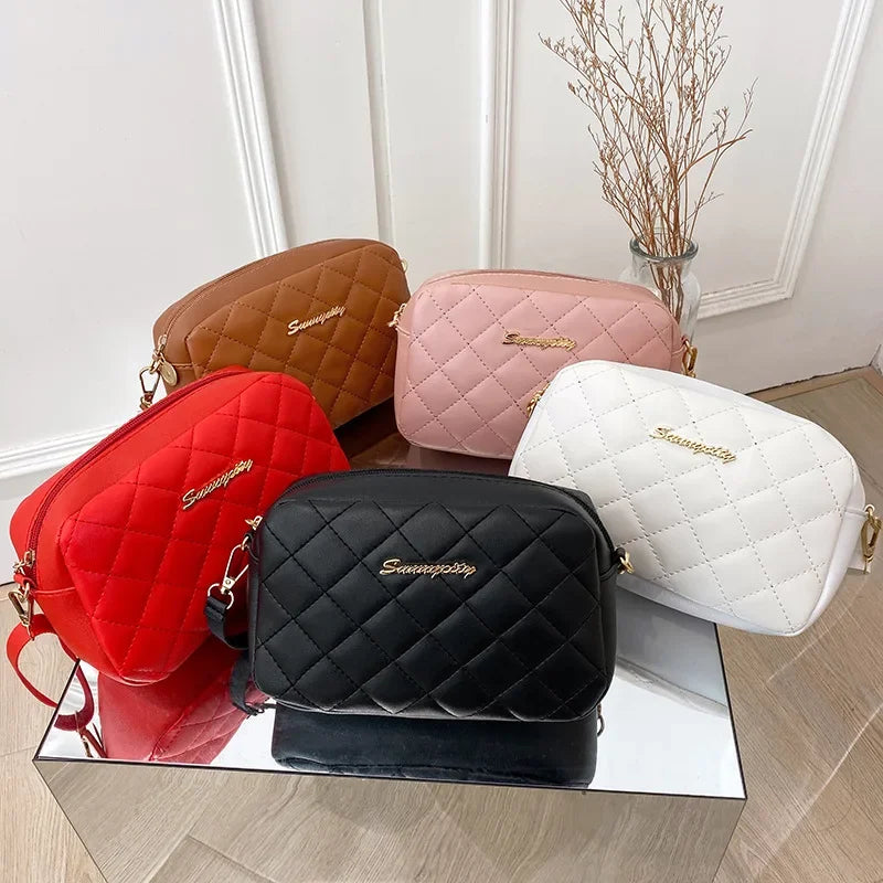 Sac à bandoulière en cuir PU pour femme, petit sac messager à fermeture éclair, sac à main, sac de voyage d'été pour femme