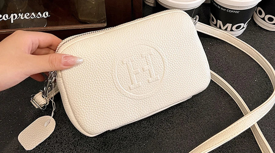 Simple Fashion Women's Handbags High Quality Head Layer Cowhide Female Crossbody Bags Retro Trendy Girl Shopping Bolsas Wallet