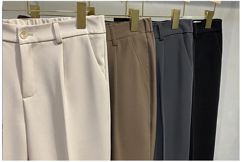 Dress Pants Men Korean Fashion Pleated Pants Chino Pants Men Clothing 2024 Lightweight Cool Trousers