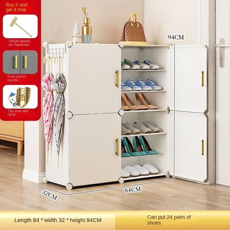 Modern Foldable Cabinets Of Home Living Corridor Multilayer Dust Proof Shoe Storage Rack For Your Room Simplicity Hallway Shelf