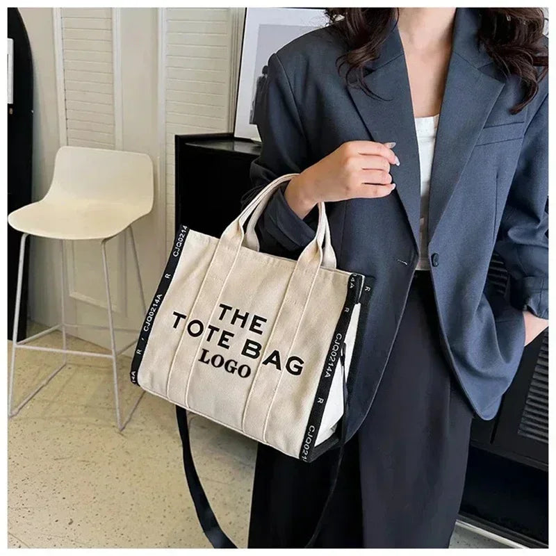 New Tote Bag Women's Fashion Fashionable Yankee Letter Handbag Foreign Trade Vintage Bags Side Single Shoulder Crossbody Bag