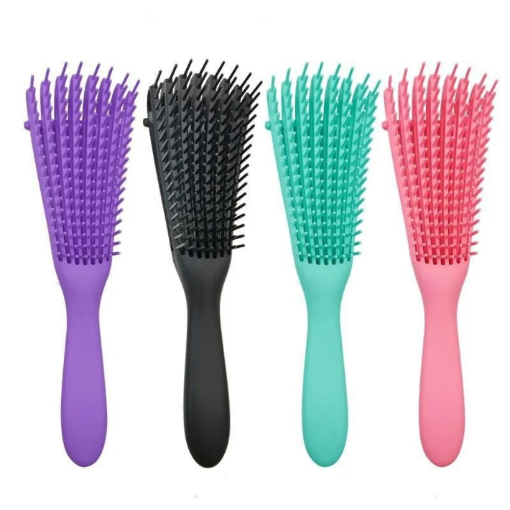 Peigne à cheveux Brosse démêlante Massage du cuir chevelu Brosse à cheveux Brosse démêlante pour cheveux bouclés Cheveux épais Brosse à cheveux poulpe Femmes Hommes Salon